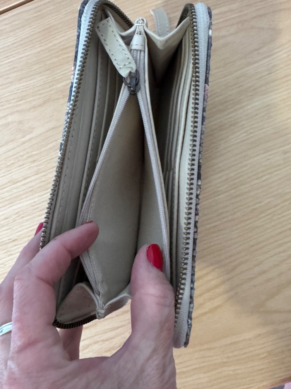 Lucchese Python Long Zip Wallet - Picture 5 of 5
